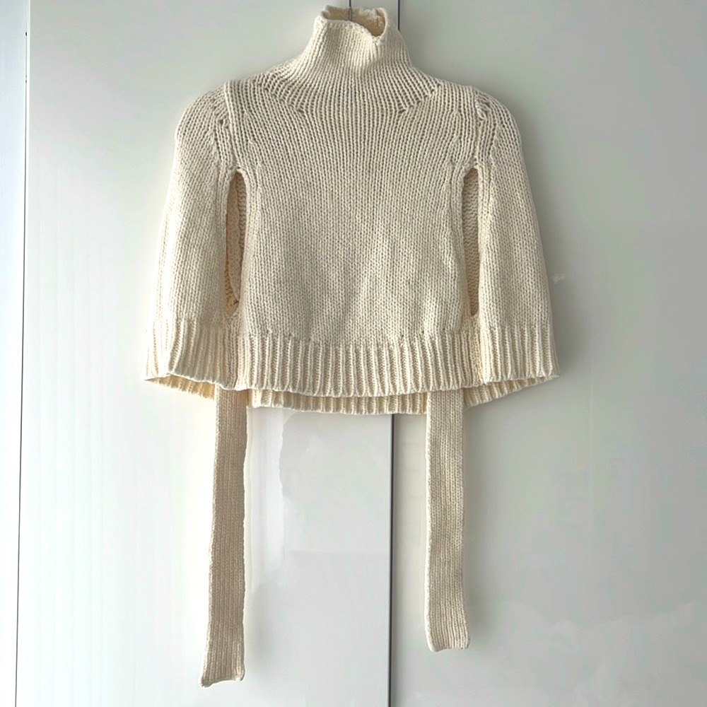 Ann Demeulemeester cropped cape in size 38